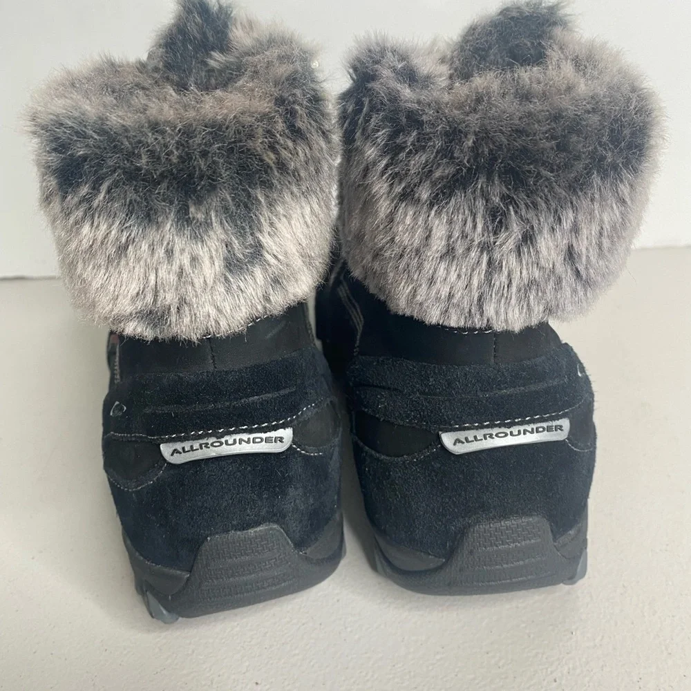 Mephisto  Allrounder Women's Nabuka Tex Black Suede/G Nubuck Sz 10
